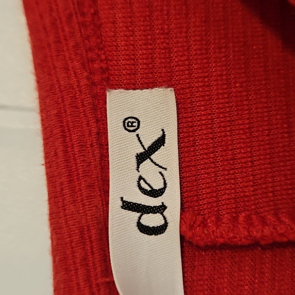 Dex Red Sweater Dress Girls XL See Measures Long Sleeve - Picture 3 of 4